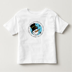 T-shirt Pour Les Tous Petits Snowman Laisser Neige