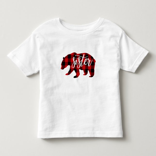 T-shirt Pour Les Tous Petits soeur Bear | Rouge (Devant)