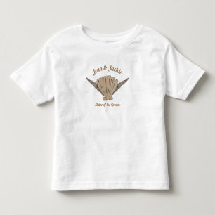 T-shirt Pour Les Tous Petits Soeur Mariage du bord de mer de Groom Sea Shells