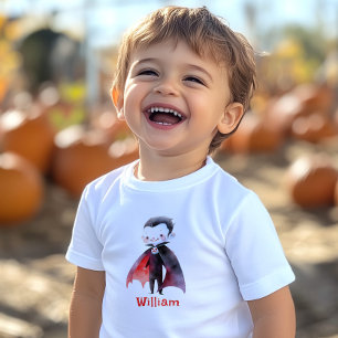 T-shirt Pour Les Tous Petits Soirée d'anniversaire à Cute Dracula Halloween