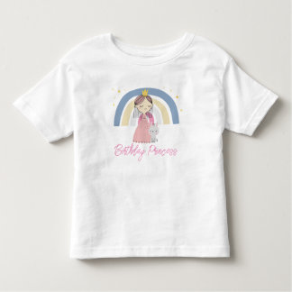 T-shirt Pour Les Tous Petits Soirée d'anniversaire de la mignonne princesse