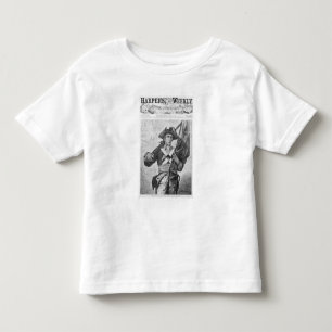 T-shirt Pour Les Tous Petits Soldat continental tenant un drapeau de mousquet