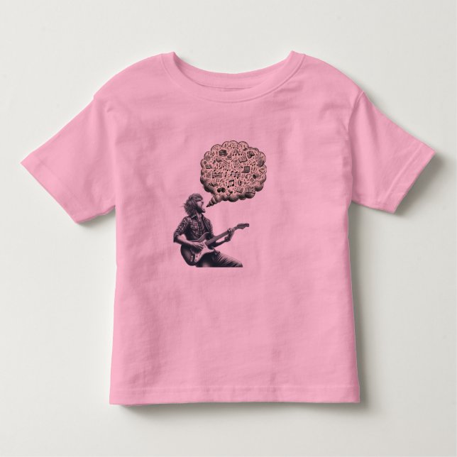 T-shirt Pour Les Tous Petits Solfeggio explosif guitariste (Devant)