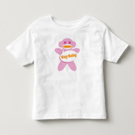 T-shirt Pour Les Tous Petits Soq Monkey Baby Shirt rose Personnaliser