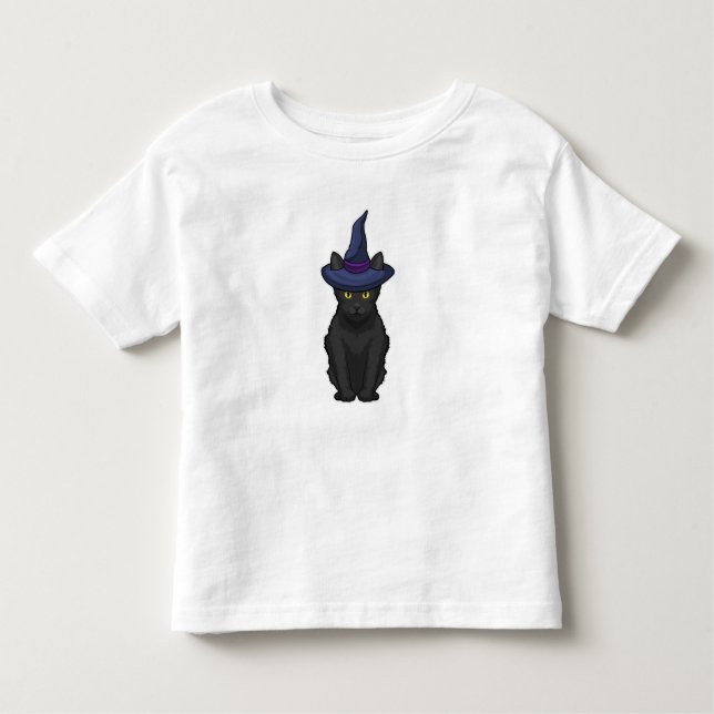 T-shirt Pour Les Tous Petits Sorcière de chat (Devant)