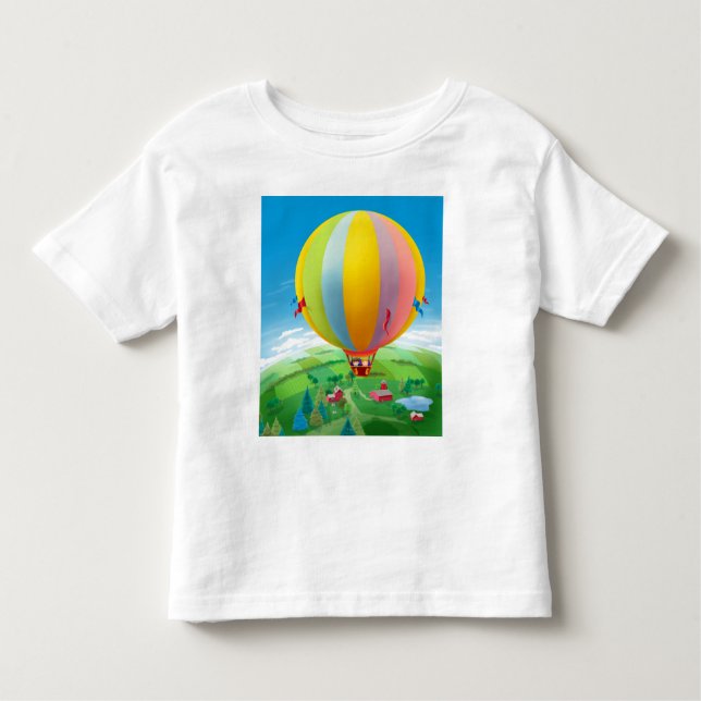 T-shirt Pour Les Tous Petits Soufflement dans le vent (Devant)