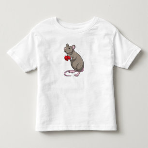 T-shirt Pour Les Tous Petits Souris à Boxing avec gants de Boxing
