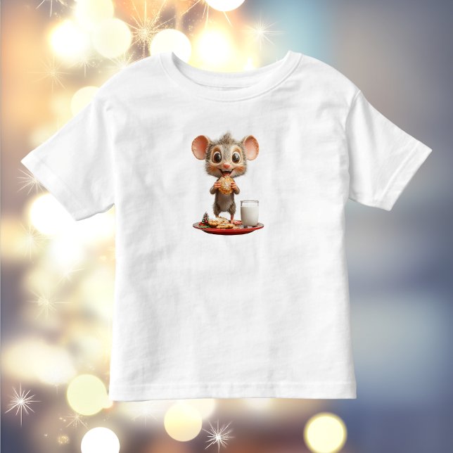 T-shirt Pour Les Tous Petits Souris Christmas Toddler's Tee (Créateur téléchargé)