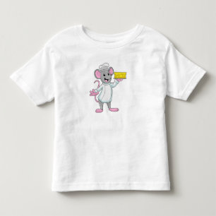 T-shirt Pour Les Tous Petits Souris comme cuire avec du fromage