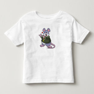 T-shirt Pour Les Tous Petits Souris en marié avec costume