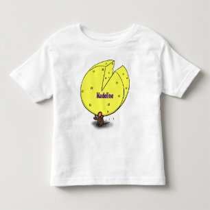 T-shirt Pour Les Tous Petits Souris mignonne avec dessin animé au fromage