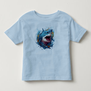 T-shirt Pour Les Tous Petits Sous la surface : Styles de requin