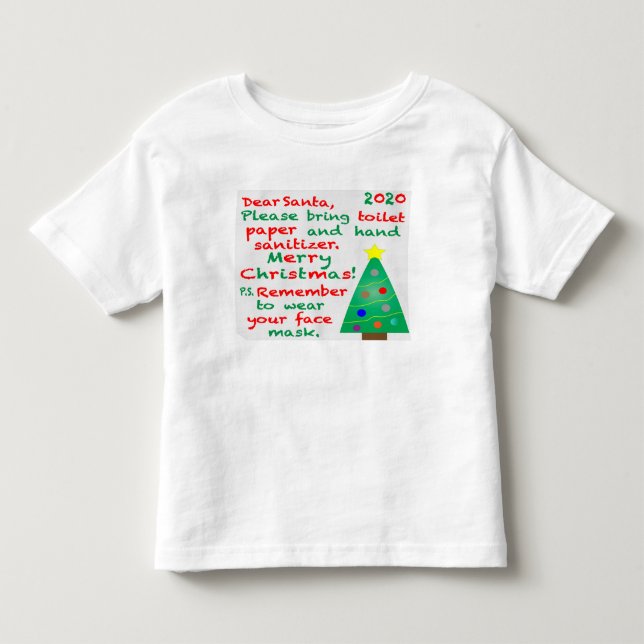 T-shirt Pour Les Tous Petits Souvenir de Noël 2020 (Devant)
