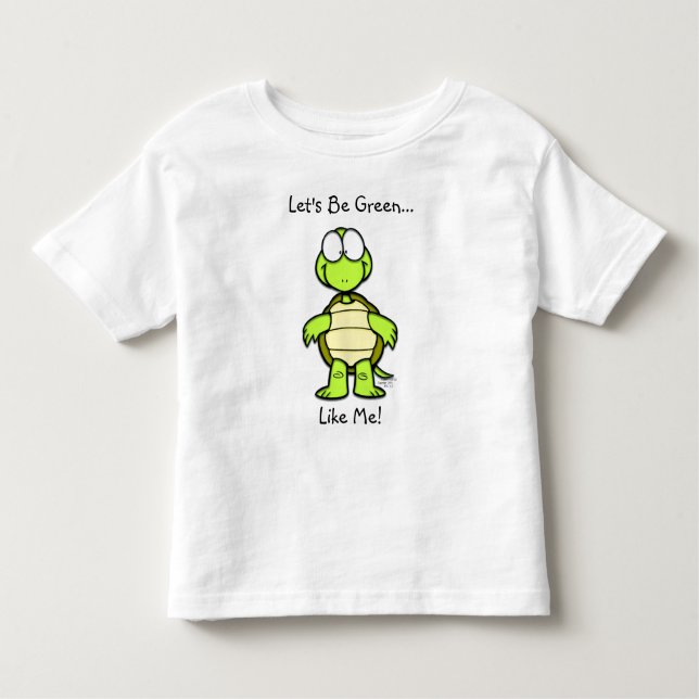 T-shirt Pour Les Tous Petits Soyons verts comme moi ! (Devant)