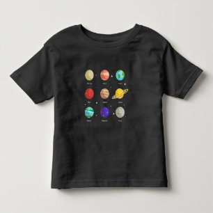 T-shirt Pour Les Tous Petits Space Galaxy Planètes solaires Vénus Mars Jupite