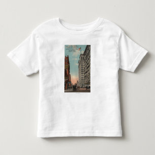 T-shirt Pour Les Tous Petits Spokane, WA - vue du centre avec Horsecarts