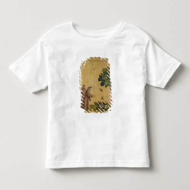 T-shirt Pour Les Tous Petits St Francis d'Assisi prêchant aux oiseaux (Devant)
