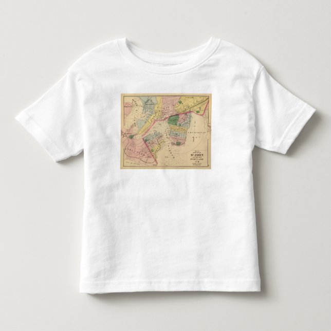 T-shirt Pour Les Tous Petits St John, Portland, NOTA: (Devant)