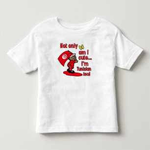 T-shirt Pour Les Tous Petits Suis non seulement je mignon je suis tunisien