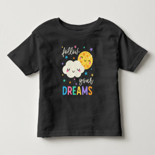 T-shirt Pour Les Tous Petits Suivez vos rêves Cloud & Moon