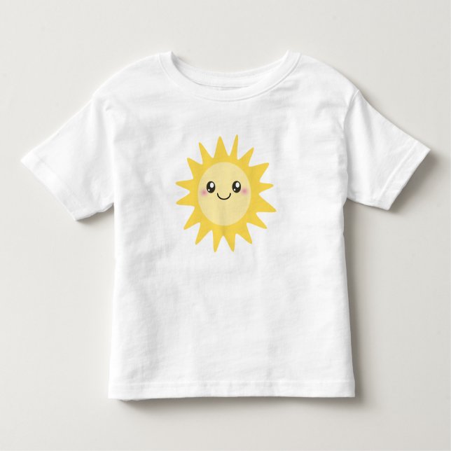 T-shirt Pour Les Tous Petits Sun heureux mignon (Devant)