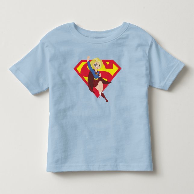 T-shirt Pour Les Tous Petits Super Hero filles Supergirl DC (Devant)
