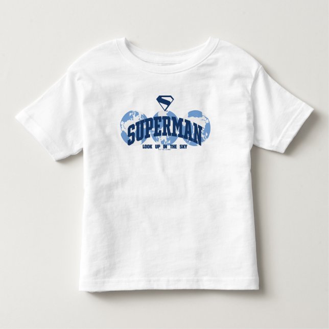 T-shirt Pour Les Tous Petits Superman à travers le monde (Devant)