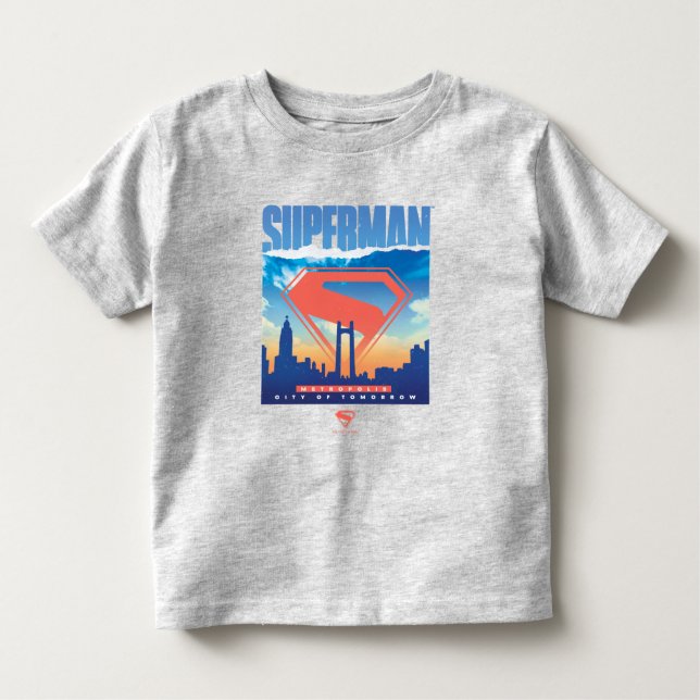 T-shirt Pour Les Tous Petits Superman Horizon de Metropolis (Devant)