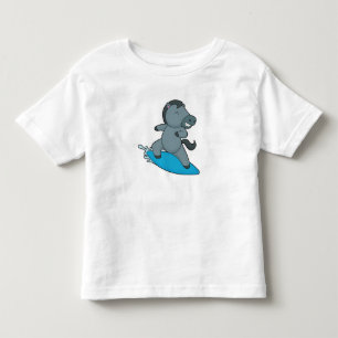 T-shirt Pour Les Tous Petits Surfeur à cheval Sports nautiques