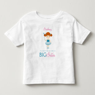 T-shirt Pour Les Tous Petits Sweet Ballerina Big Sister