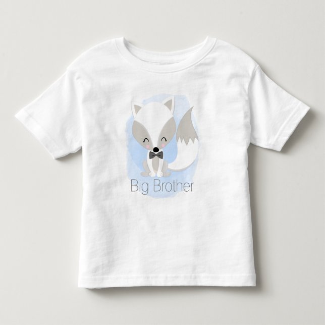 T-shirt Pour Les Tous Petits Sweet Fox Big Brother (Devant)