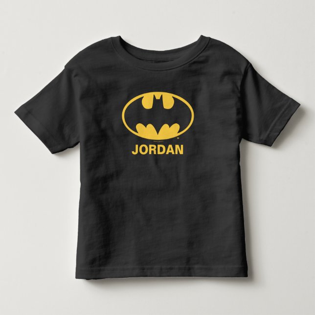T-shirt Pour Les Tous Petits Symbole Batman personnalisé | Logo ovale (Devant)