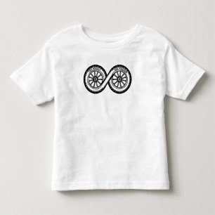 T-shirt Pour Les Tous Petits Symbole de cavalier à deux roues