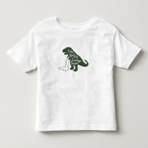 T-shirt Pour Les Tous Petits T-rex hates saut corde - Choisir la couleur arrièr
