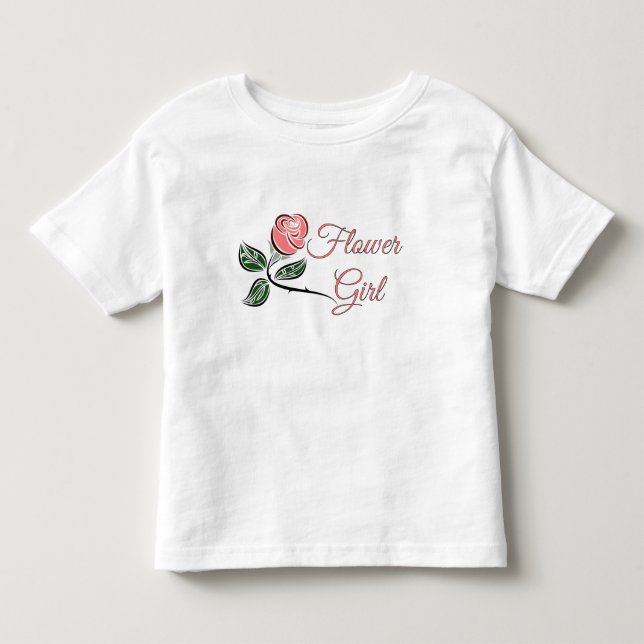 T-shirt Pour Les Tous Petits T-Robe Mariage Flower Toddler (Devant)