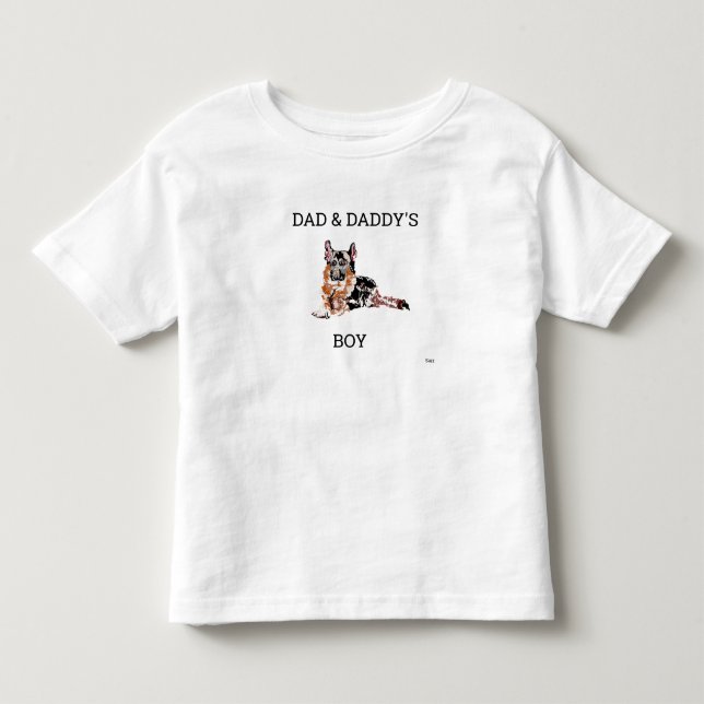 T-shirt Pour Les Tous Petits T-shirts: Berger allemand de Toddler (Devant)