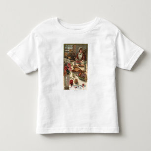 T-shirt Pour Les Tous Petits Table d'une femme pèlerine