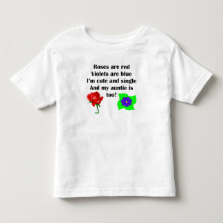 T-shirt Pour Les Tous Petits Tante mignonne et simple Poem
