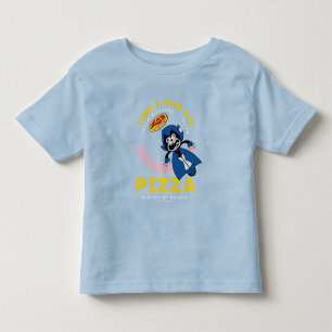 T-shirt Pour Les Tous Petits Teen Titans Go ! Corbeau "Pizza de la Justice Véri
