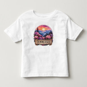 T-shirt Pour Les Tous Petits Tennessee Americana Floral Patriotique Conception 