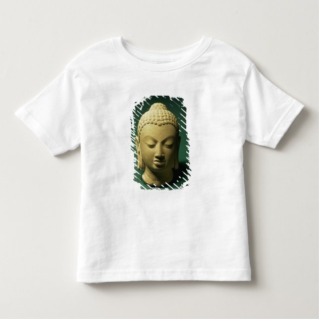 T-shirt Pour Les Tous Petits Tête du Bouddha, Sarnath (grès) (Devant)