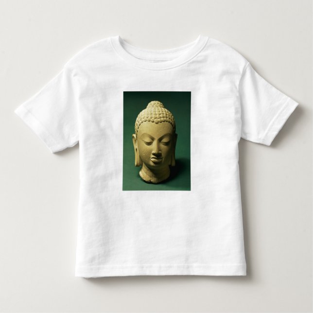 T-shirt Pour Les Tous Petits Tête du Bouddha, Sarnath (grès) (Devant)