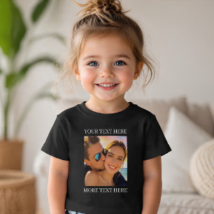 T-shirt Pour Les Tous Petits Texte personnalisé et photo