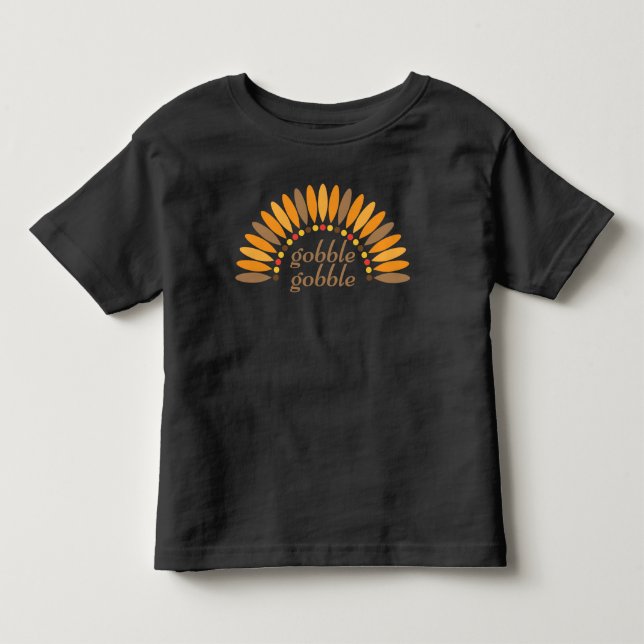 T-shirt Pour Les Tous Petits Thanksgiving Turkey , Fall , Harvest Toddler (Devant)