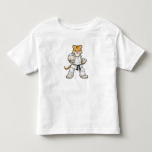 T-shirt Pour Les Tous Petits Tiger dans les arts martiaux Karate