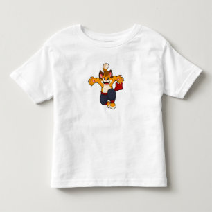 T-shirt Pour Les Tous Petits Tiger dans les arts martiaux Karate