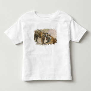 T-shirt Pour Les Tous Petits Tigre du Bengale royal et jeune - Se touchant en a
