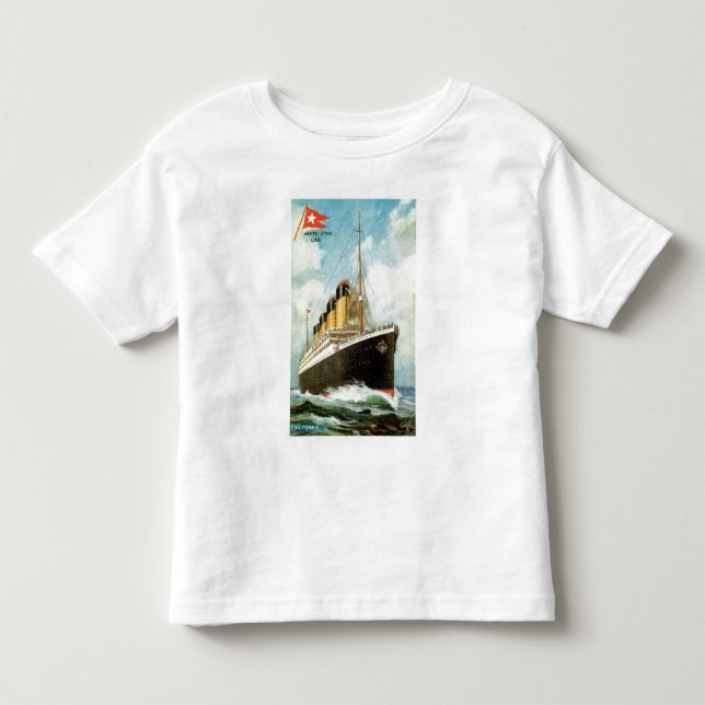 T-shirt Pour Les Tous Petits Titanic en mer Toddler Ringer T (Devant)