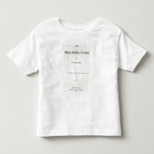 T-shirt Pour Les Tous Petits Titlepage à mourir Traumdeutung par Sigmund Freud
