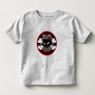 T-shirt Pour Les Tous Petits Toddler Bad Kitty pour les garçons 9 Vit Tee